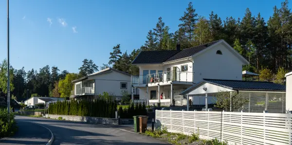Ett villaområde